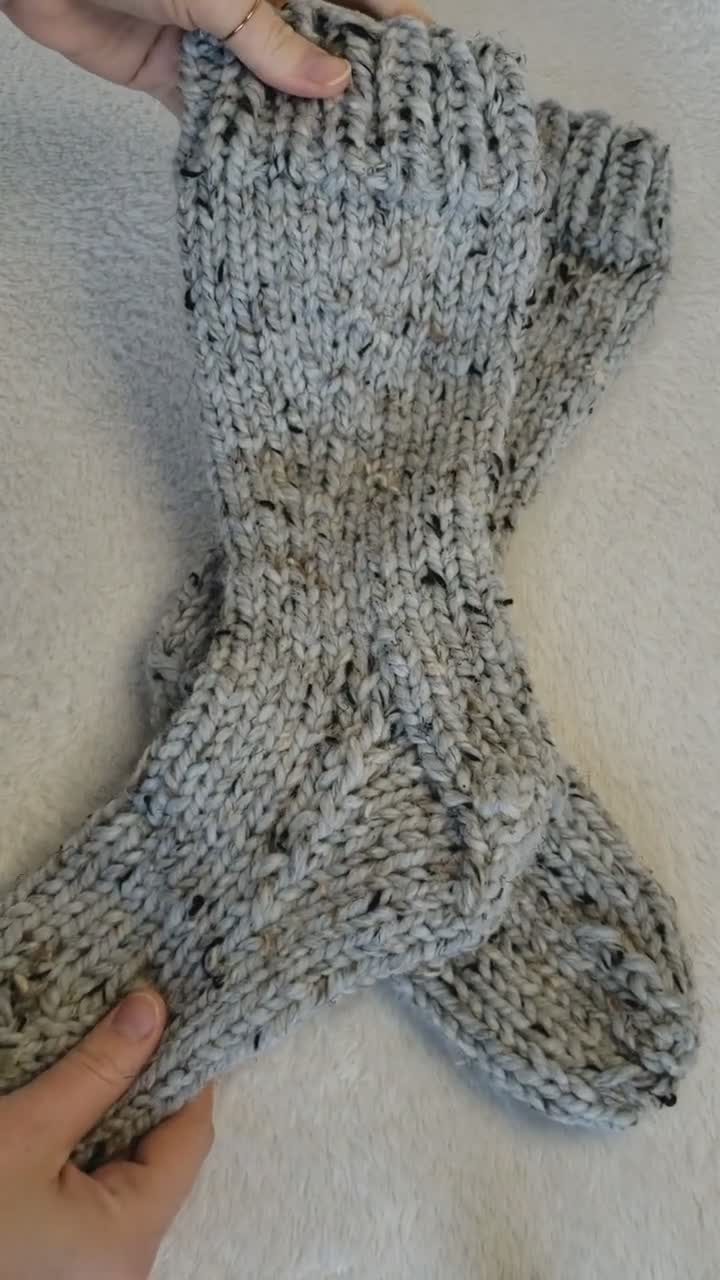 Knit Wool Socks, Cozy Winter Socks, Thick Boot Socks, Cottage Socks, Thick  Wool Socks, Women's Wool Socks, Hand Knit Socks, Gift for Her 