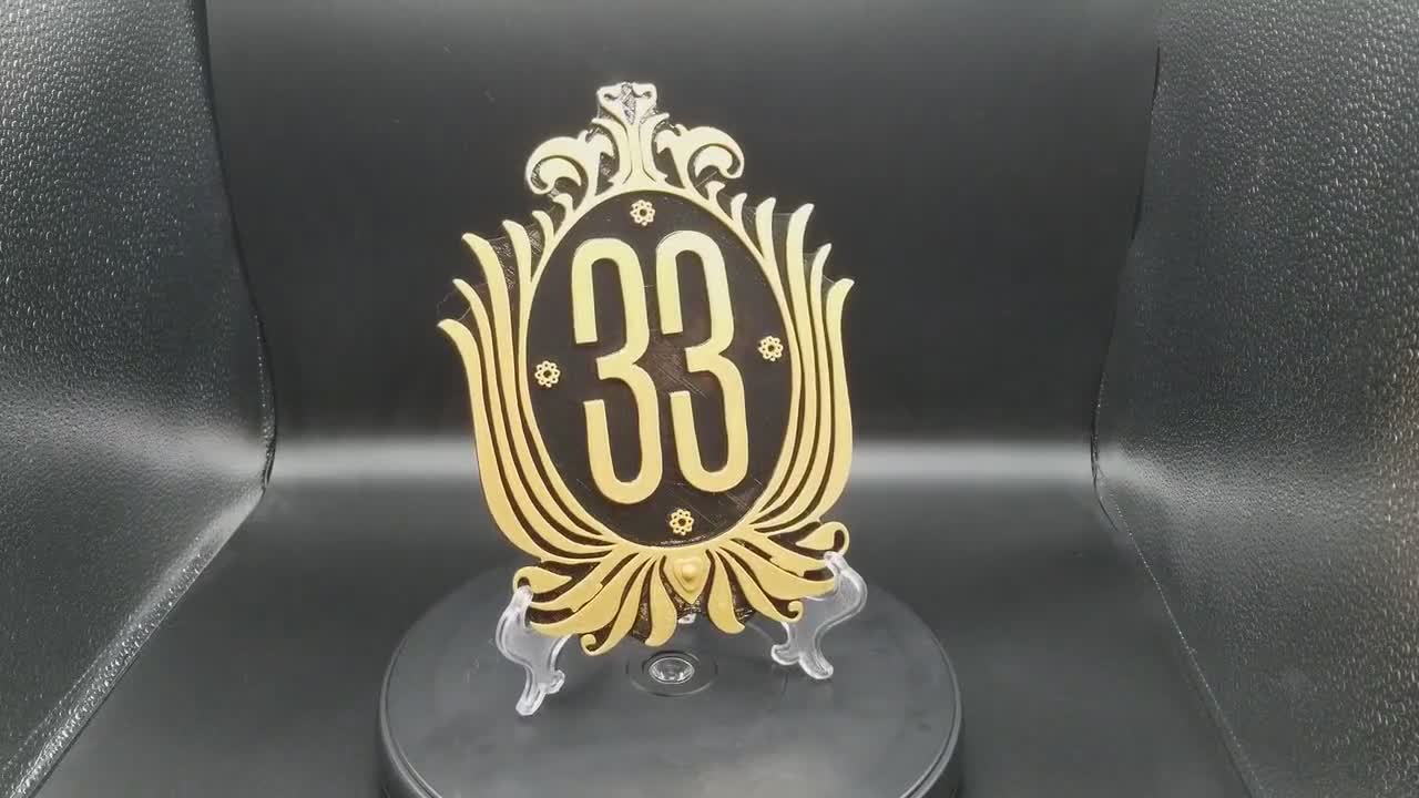 Disney Club 33 Inspired Plaque / Sign (disney Park Prop Inspired