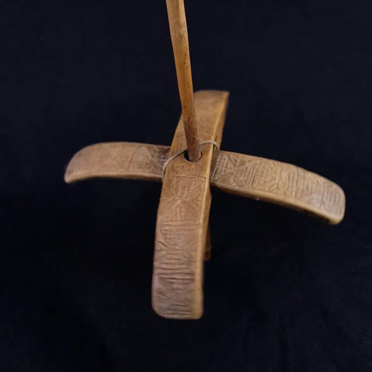 Zerodis Miroir sculpté à la main Blanc 80x50 cm Bois de manguier massif