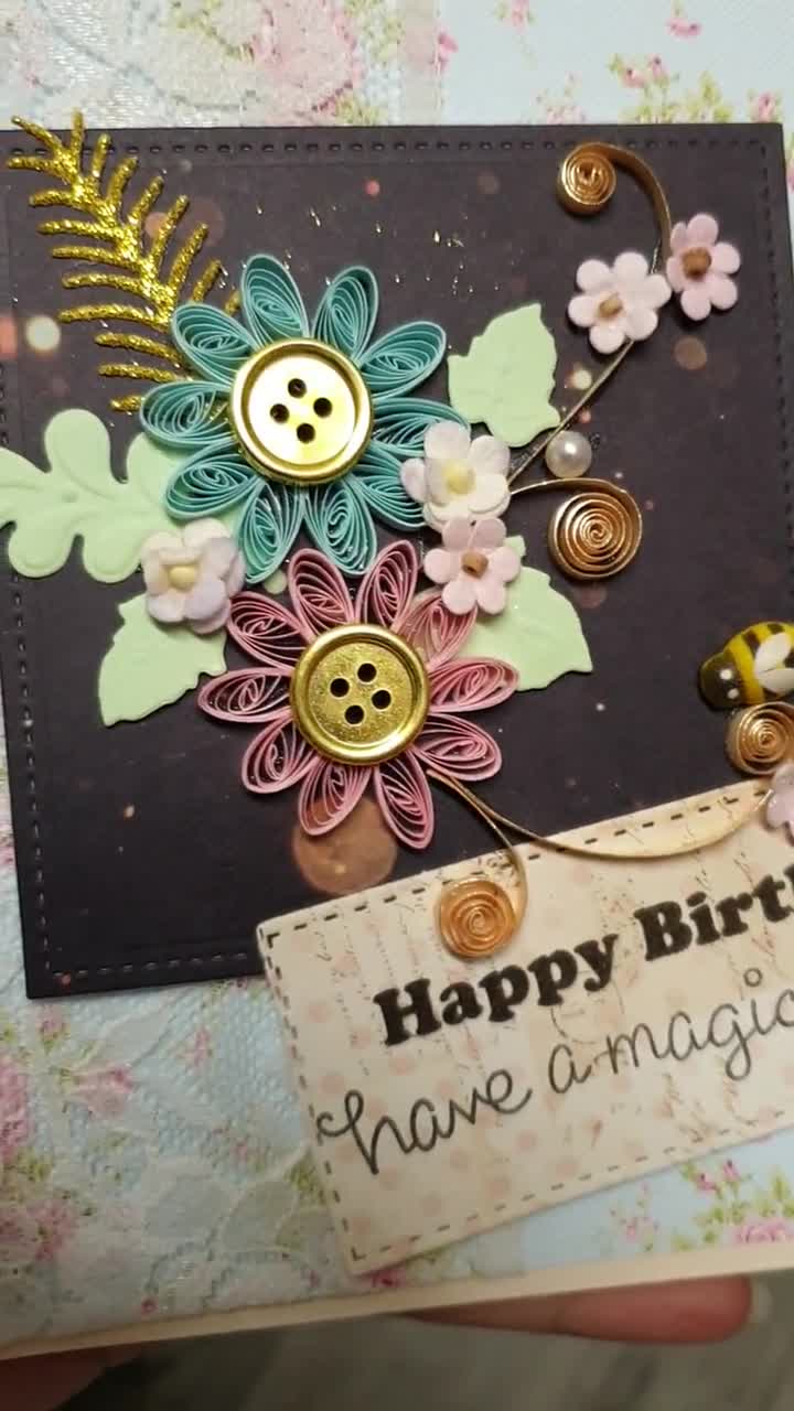 Handmade Quilling Birthday Card Handmade Paper Greeting Card