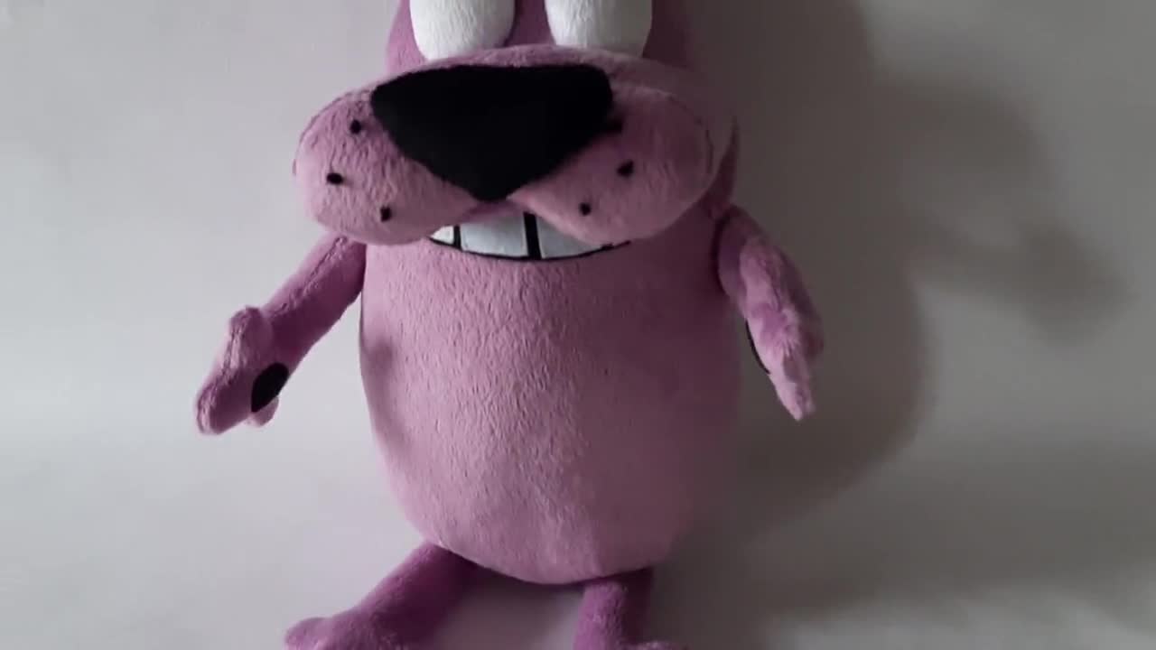 Courage the cowardly dog stuffed outlet animal