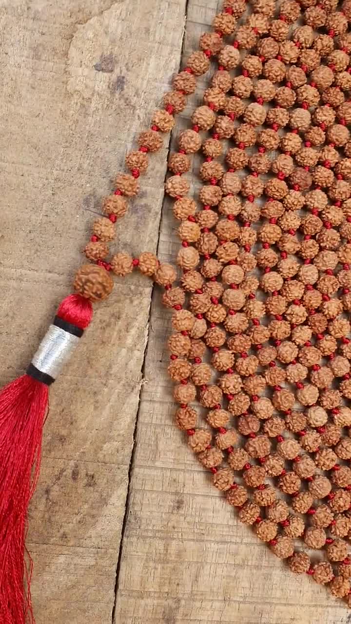 Red Agate Necklace for Protection, Red Agate Mala, 108 Mala Beads