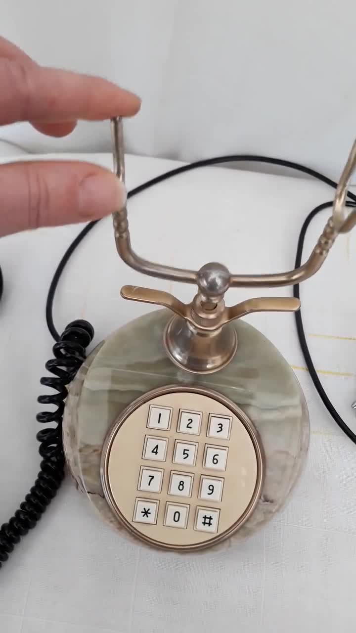 Teléfono vintage de ónix en venta en Pamono