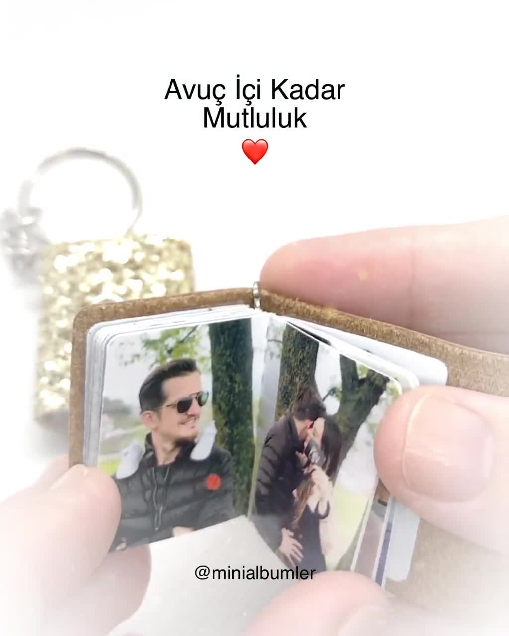 Mini Photo Album Keychain,personalized Photo Album,boyfriend