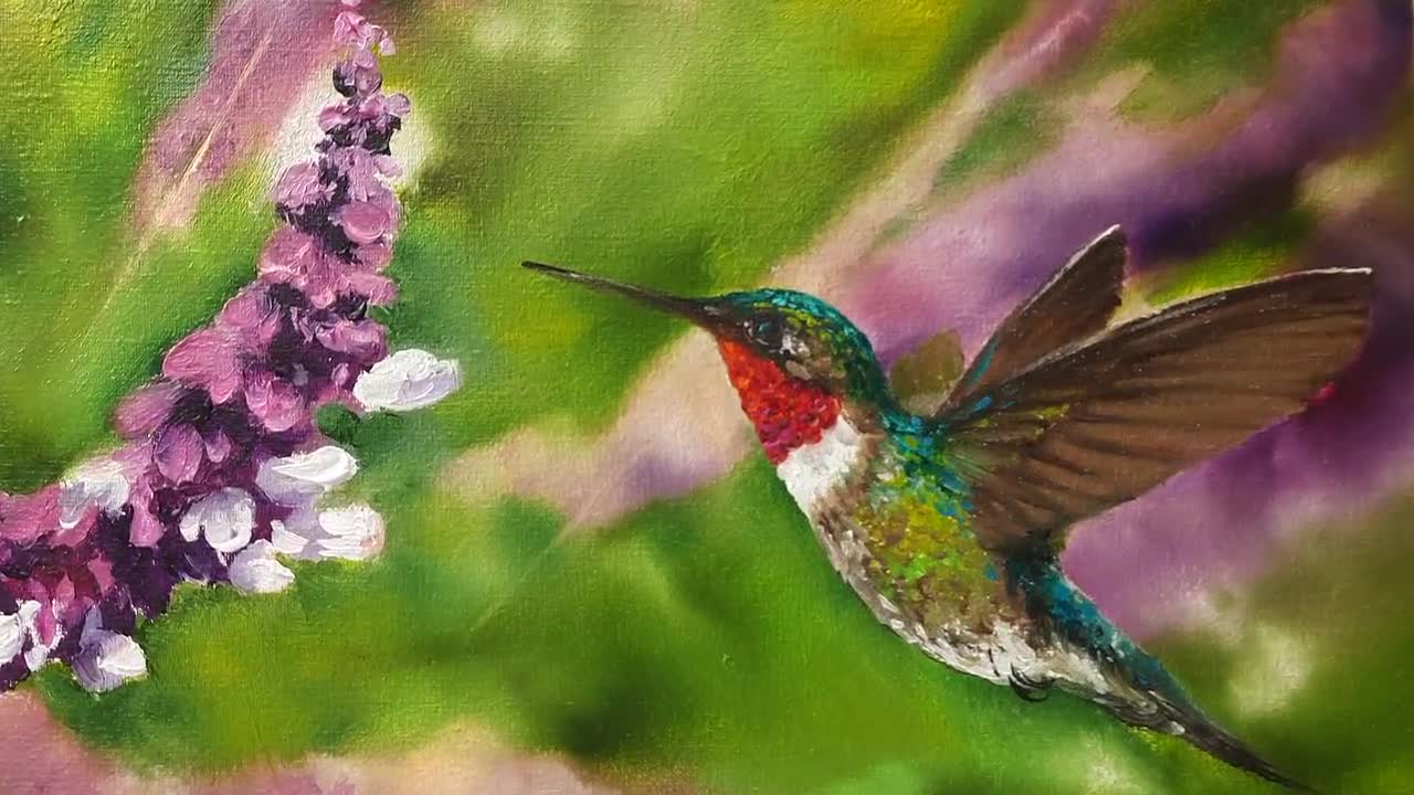 Emerald Hummingbird Paint with Diamonds - Goodnessfind