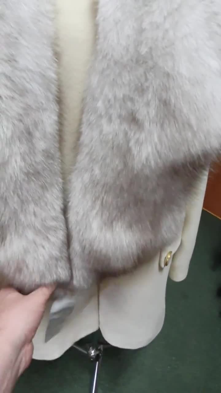 Echarpe piel de zorro beige – Bufandas Cuellos & Co