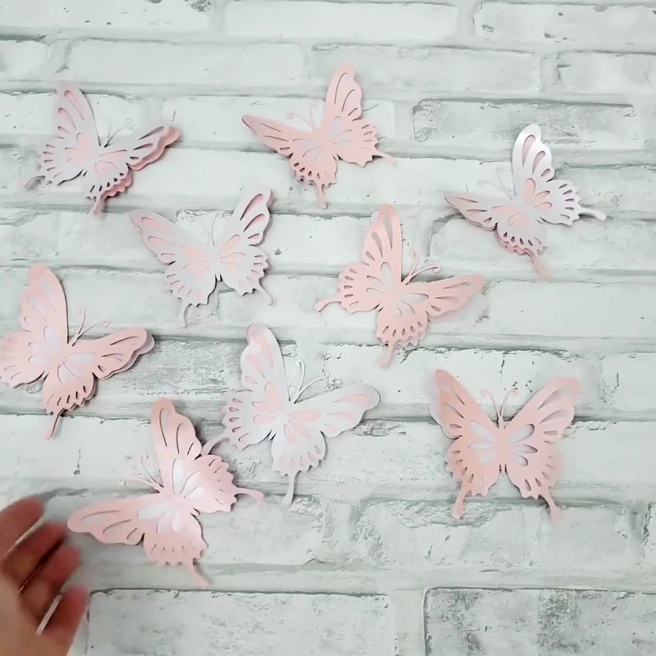 XL 3D Butterflies, Butterflies, Paper Butterflies, Butterfly, 3d Butterflies,  Nursery Decor, Nursery Decoration, Wall Decor, Decor 