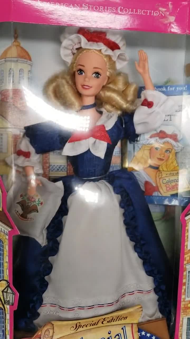 Barbie Doll Colonial Barbie 1994 mattel American Stories 