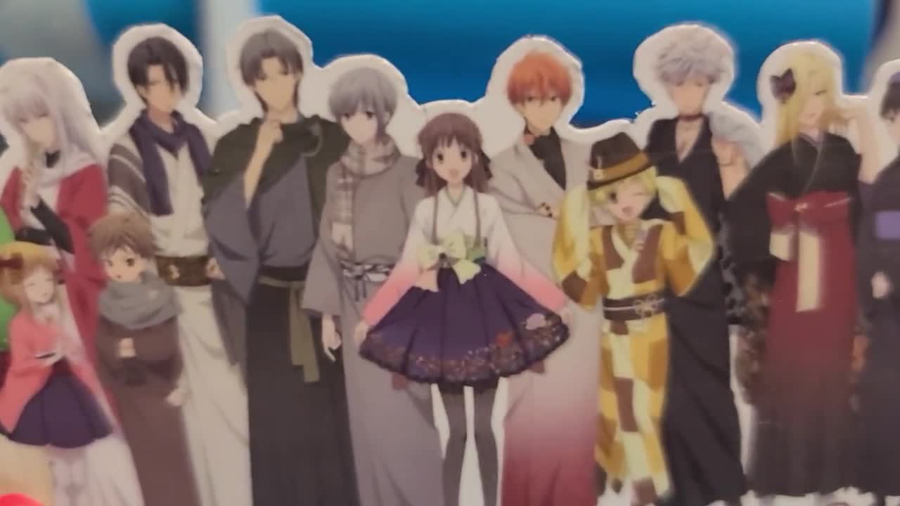Miembros del zodiaco Fruits Basket: Kyo, Yuki, Tohru, Ritsu, Kisa, Ayame,  Hiro, Hatori, Shigure, Momiji, Hatsu, Arisa, Saki, image size:1280x720