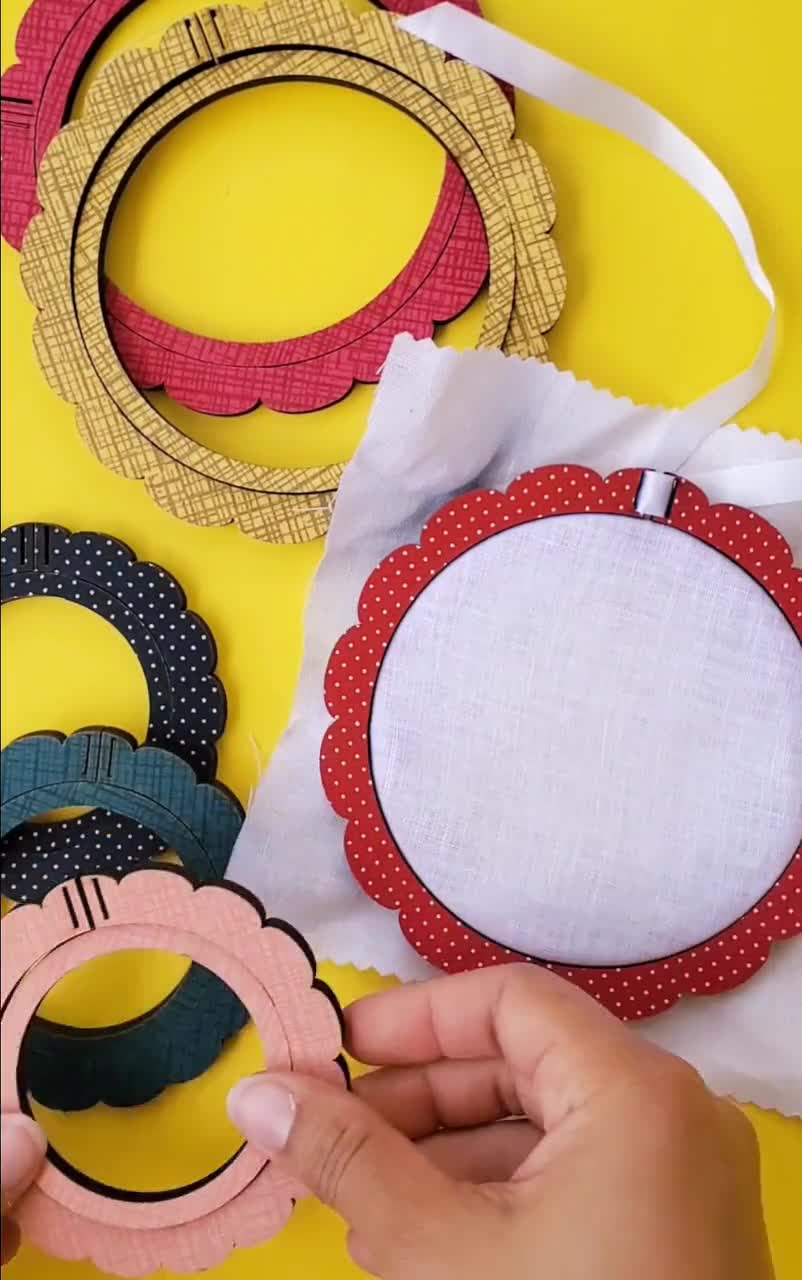 Wooden Embroidery Hoop, Cross Stitch Hoops, Embroidery Ring 4 to 8