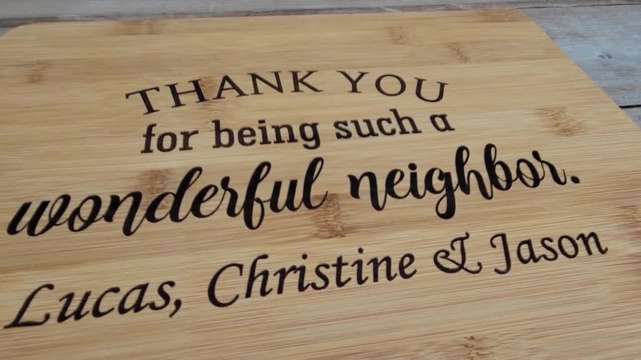  To My Neighbor Wood Plaque, Thank You for Being Great