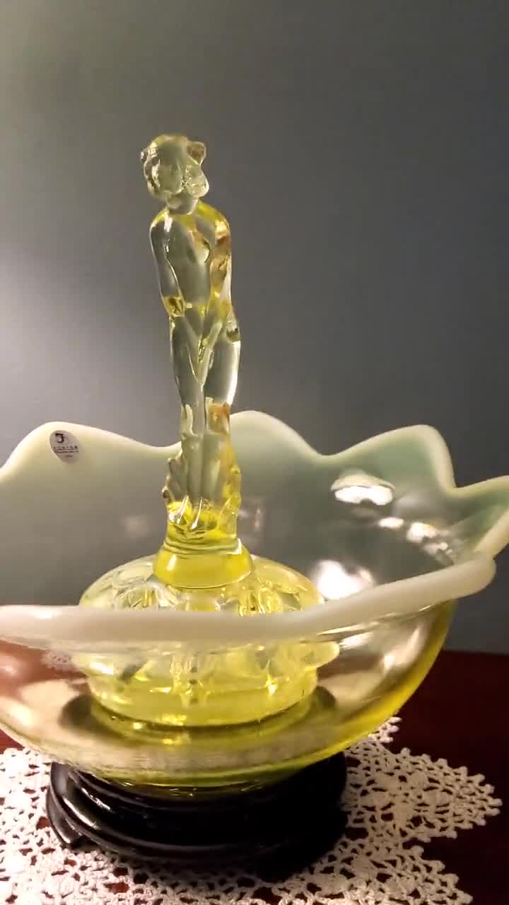 Fenton 2024 FAGCA yellow nymph and bowl set