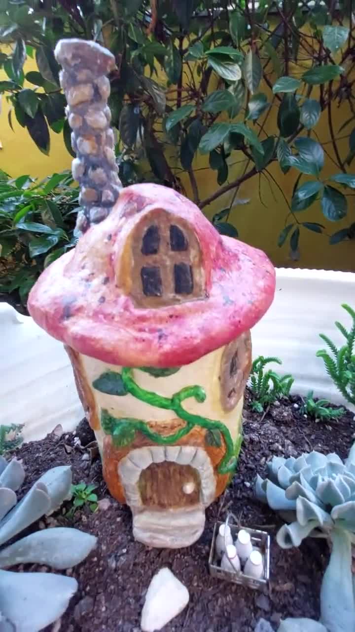Das Terracotta Modelling Clay Review Fairy Toadstool House Craft 
