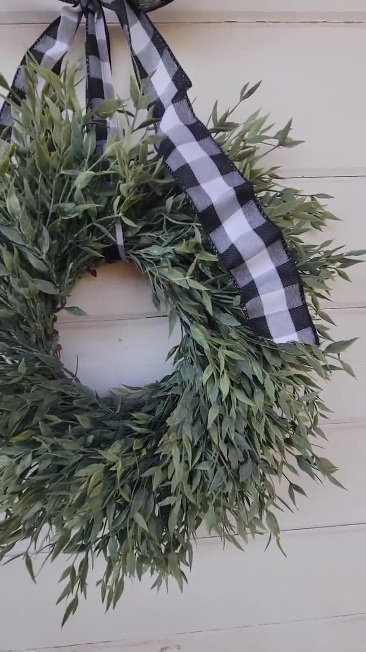 MINI Wreath-Window Wreath-Greenery Wreath-Modern Farmhouse Décor-GREEN  ASH-Farmhouse Wreath-Pantry Door Wreath-Chair Wreath-Small Wreath