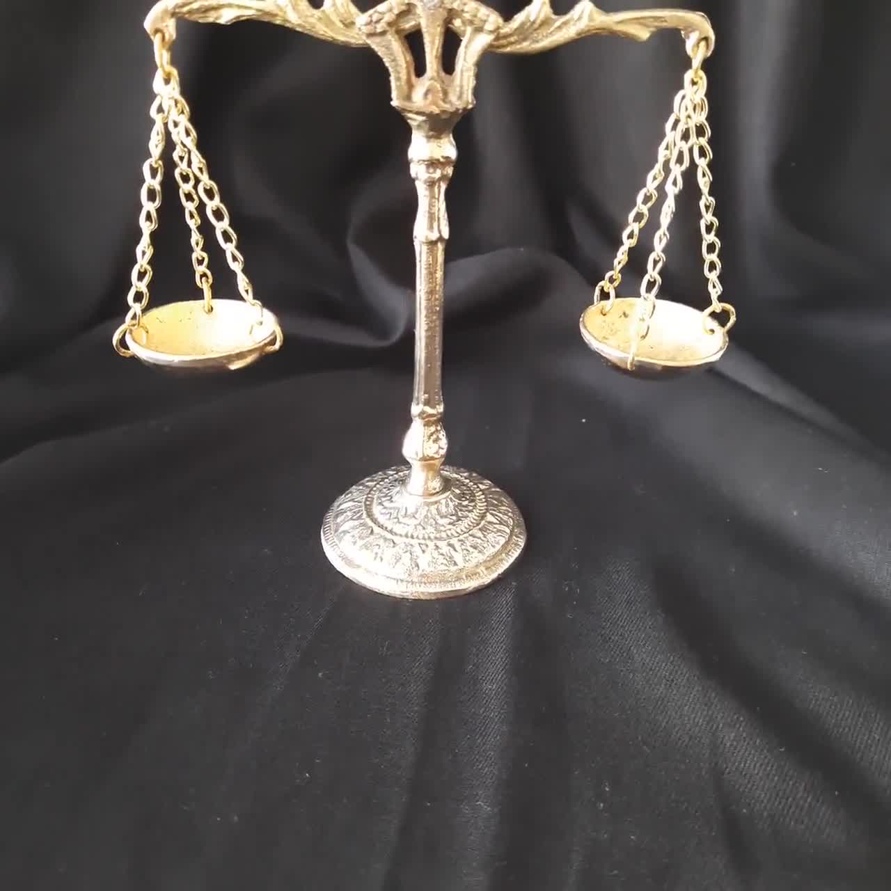 Wenbery Libra Decor, Scales Of Justice Desk Decor, Vintage Libra Justice  Scales Decor, Table Decor（13.38 H）