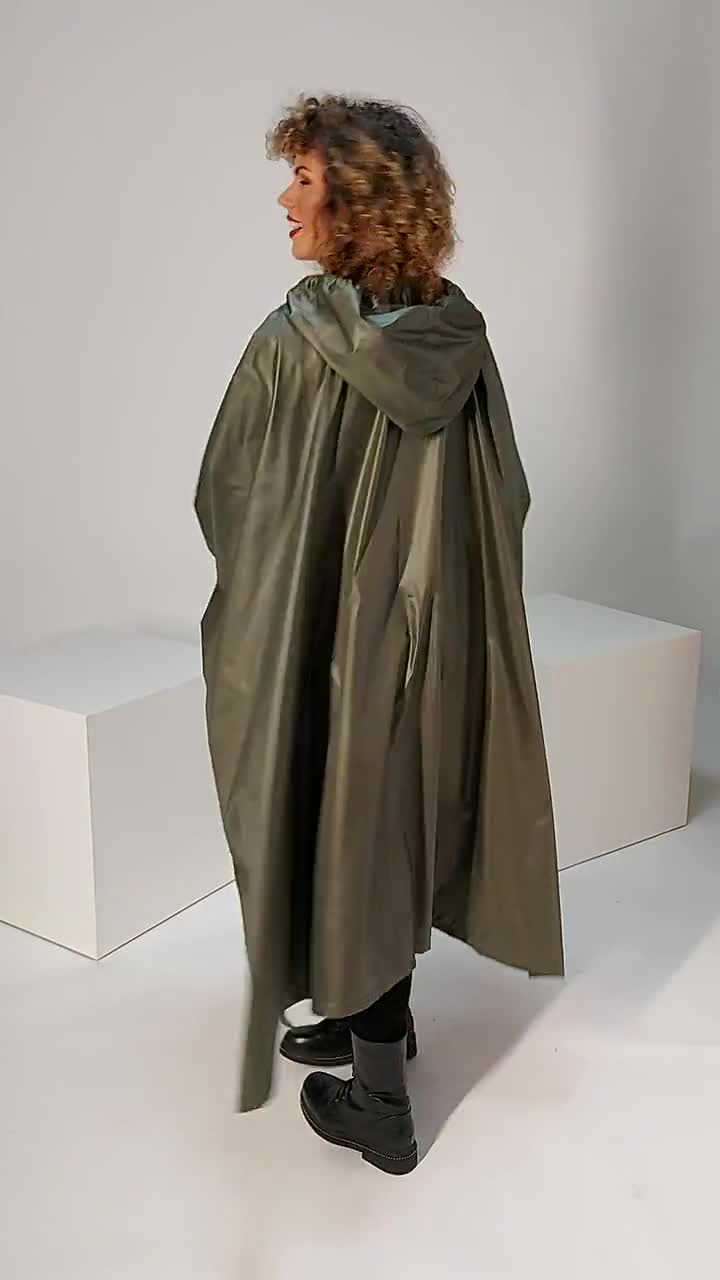 【美品】RAINMAKER- SHADOWSTRIPE HOODEDCOAT RAINMAKER SHADOW STRIPE HOODED COAT