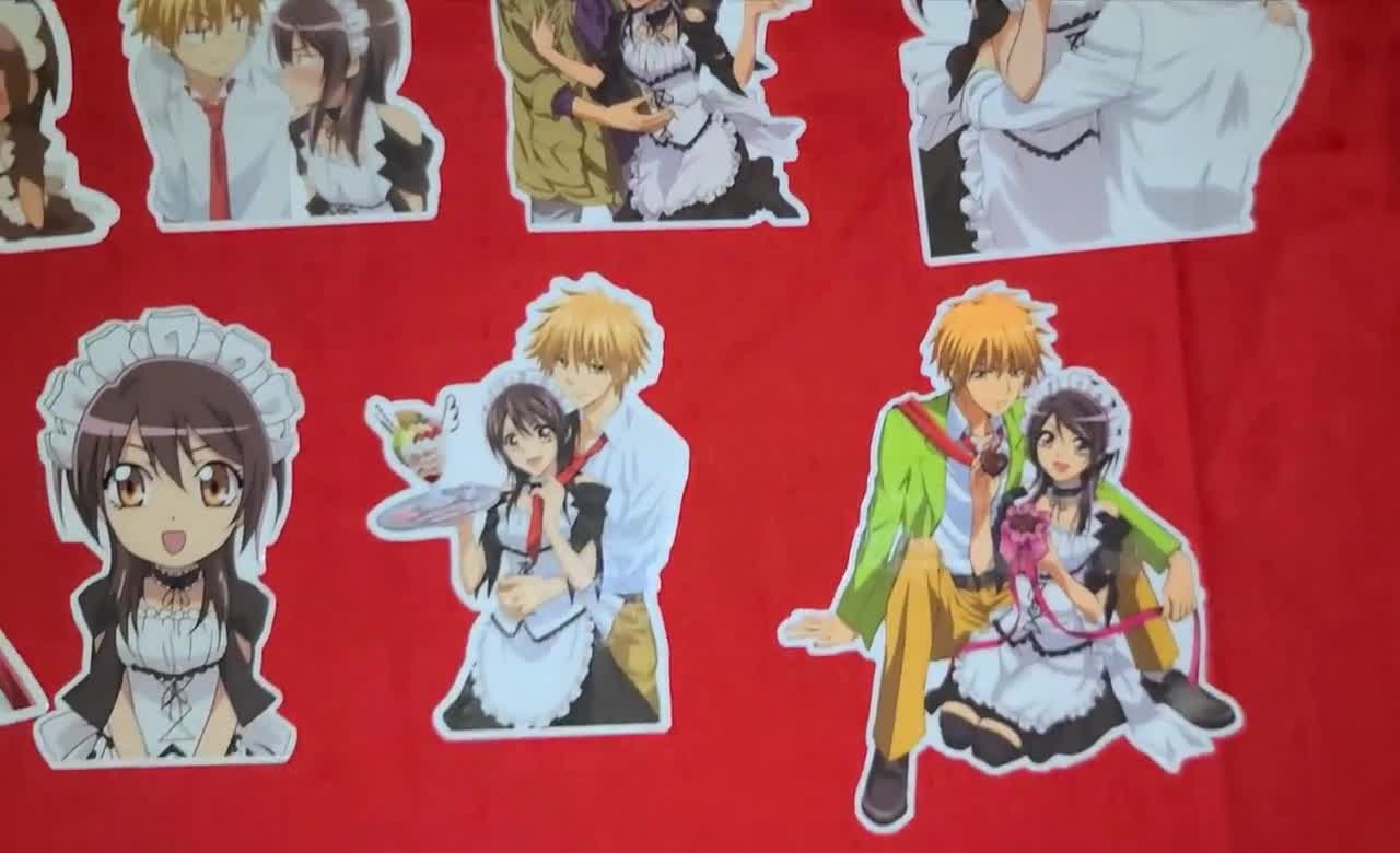 Maid Sama stickers (8). Takumi Usui and Misaki Ayuzawa