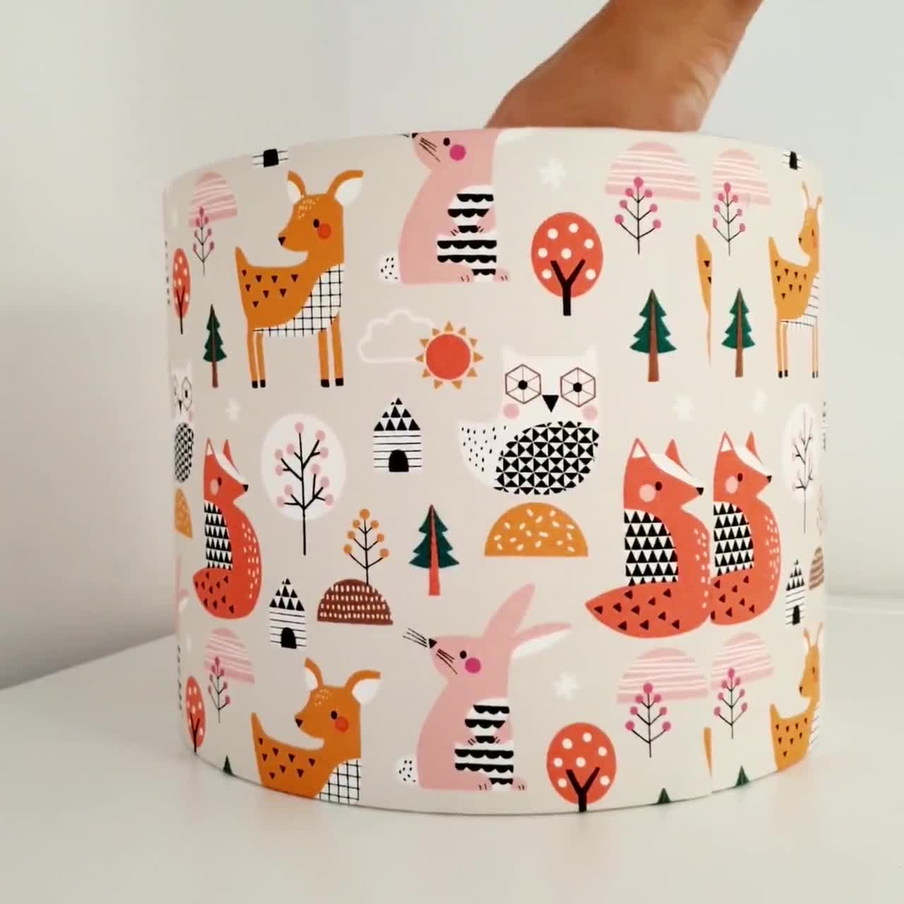 Woodland lampshade store nursery