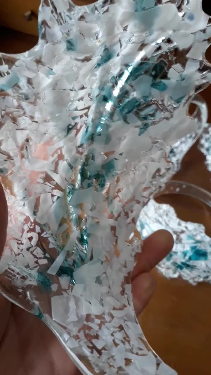 Vintage Italien Murano Glas Ersatzteil für Kronleuchter Weiss-Grüne Farbe Florentiner Glaskunst Glas Tasse Ersatz Lampenschirm Glas Dekor video poster