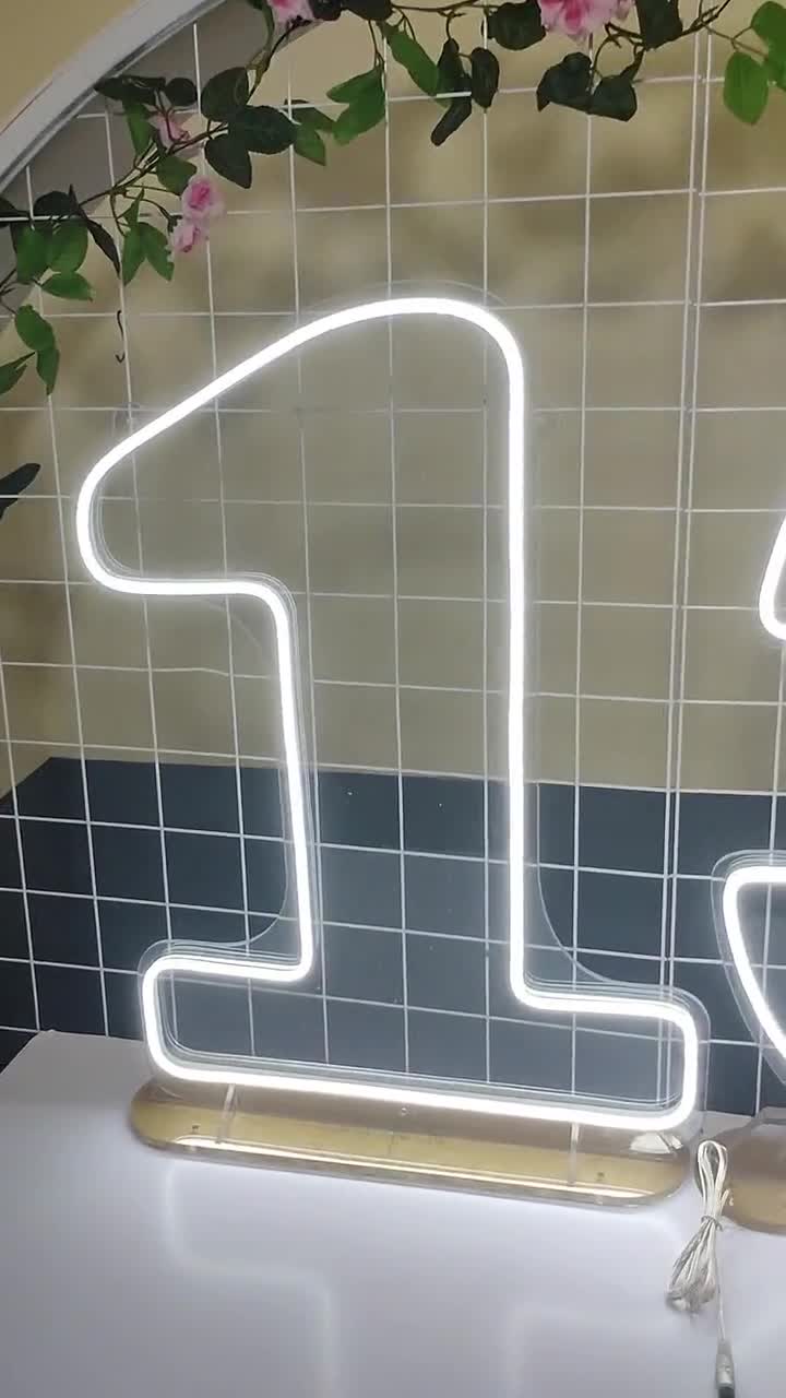 Number 1 Neon Sign