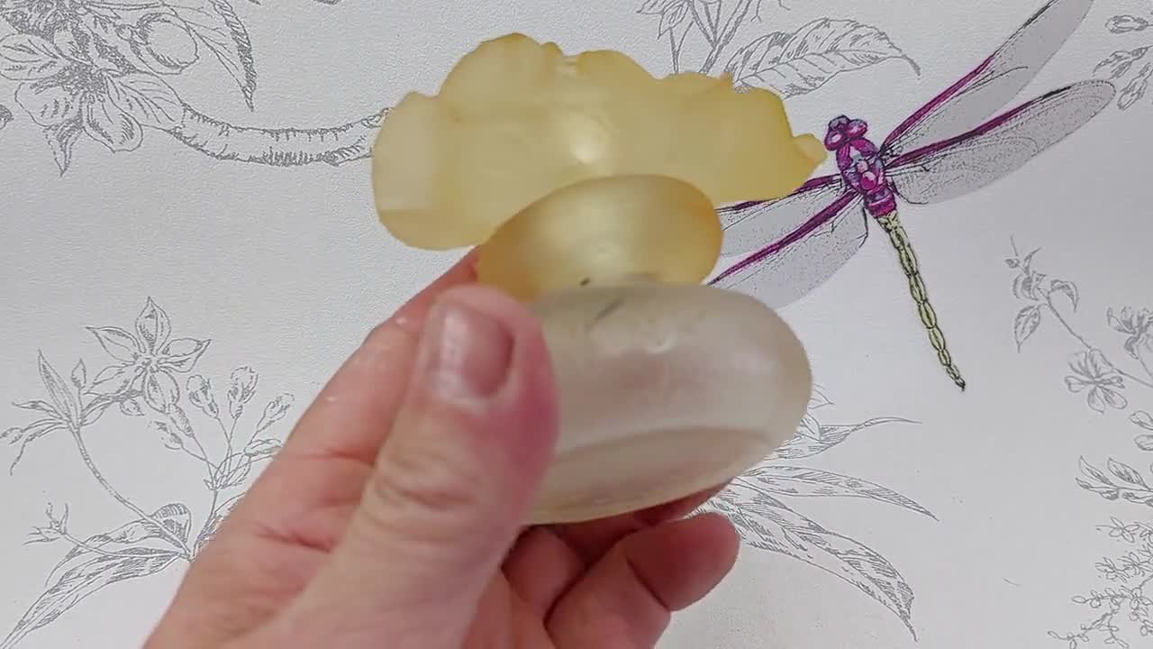 Vintage Kenzo Double Flowers Perfume Bottle, Kenzo France
