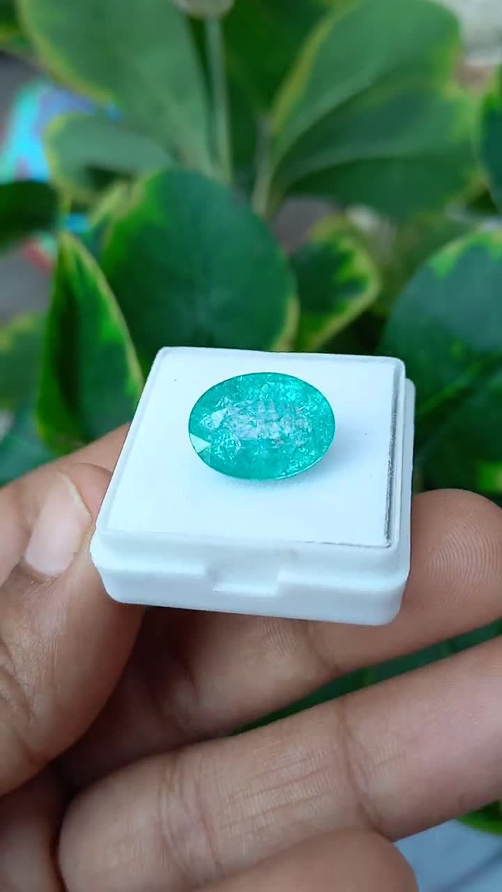 Paraiba Tourmaline Neon Blue Brazilian 8.90 Cts.Loose Gemstone Beautiful  Oval Shape Cut, Extremely Pleasant & Attractive For Ring.