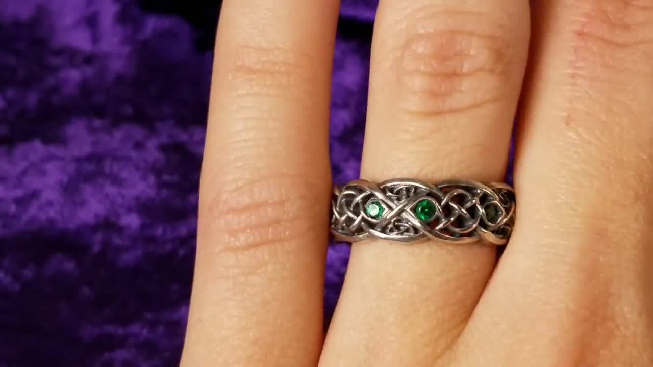 Second Hand Gold Celtic Wedding Band Ring - RH Jewellers