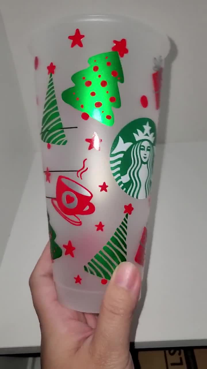 Christmas Tree Starbucks Cold Cup – Tees & Things By Macey