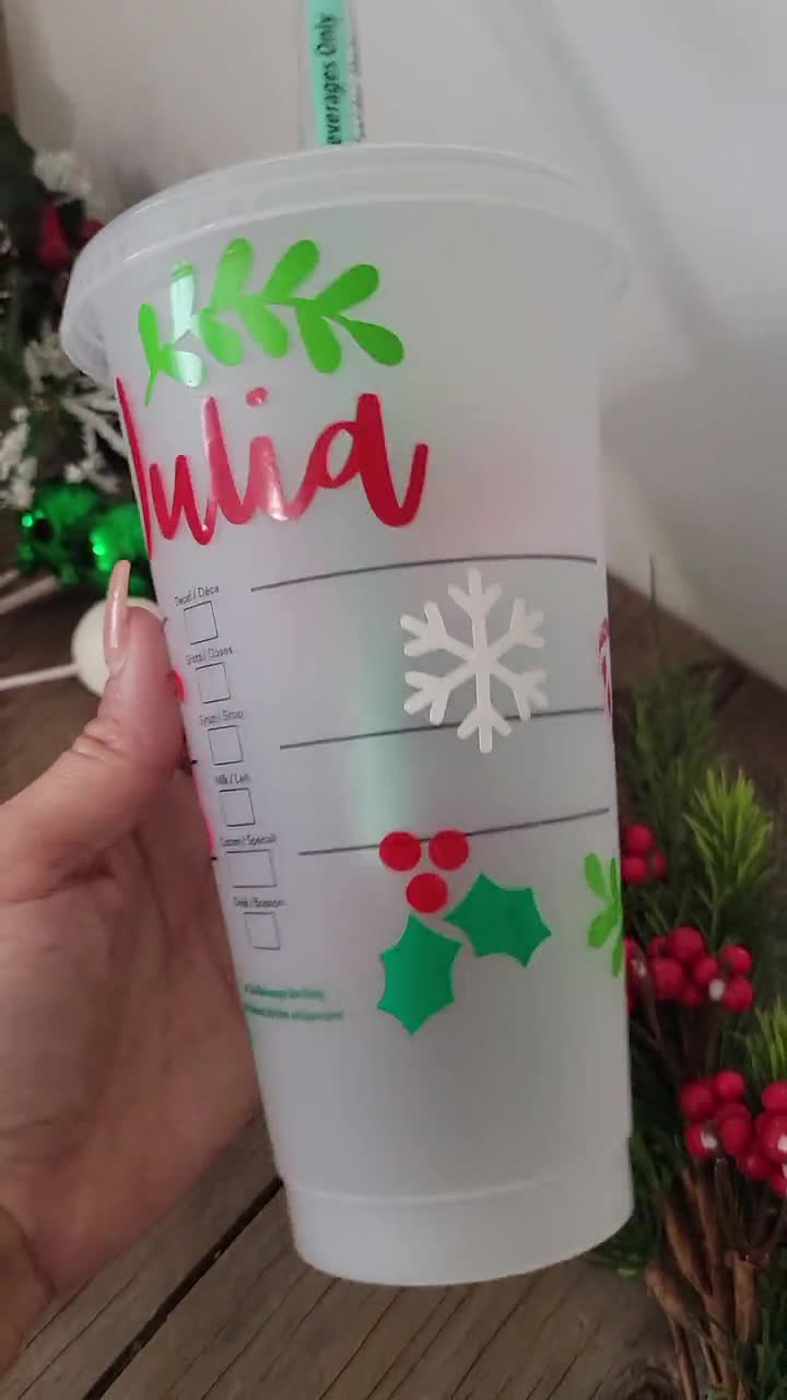 Starbucks Christmas Ornaments Mini Cups Tumblers 2007, 2010, 2015 Set Of 3