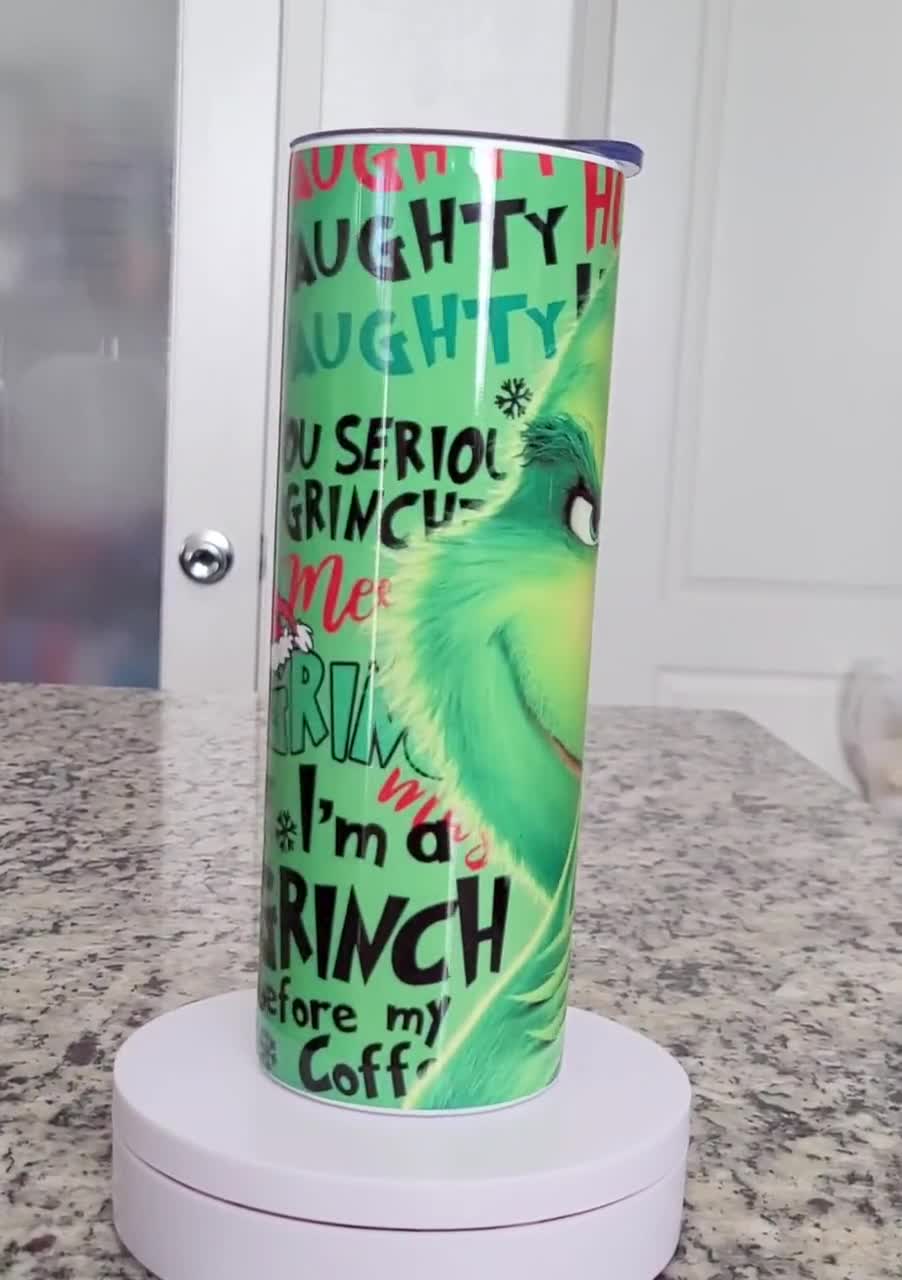 20 oz Pink In My Grinch Era Tumbler for the Holidays - Straw and Lid  Included – Gifts Are Blue