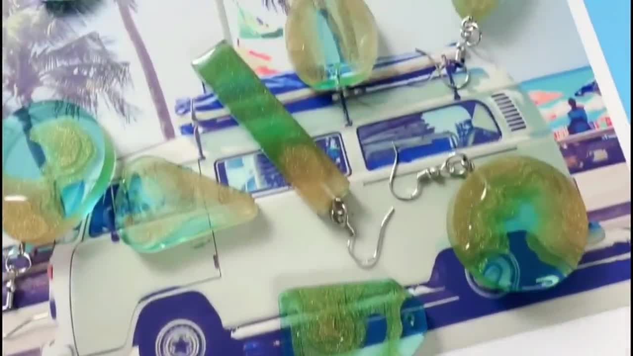 FineGood Silikon Harzformen 2 Stück - Mit 38 Mulden Für Schmuck & Schlüsselanhänger