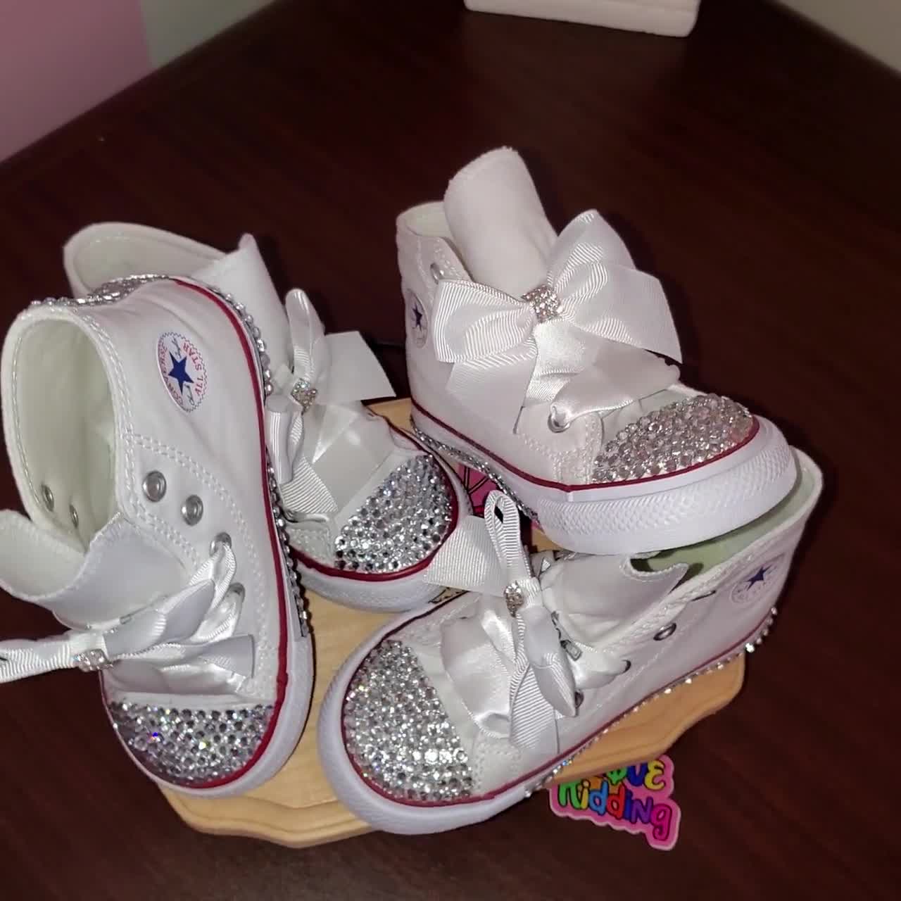Christmas Custom Converse, Bling Sneakers, Birthday Sneakers, Delta Themed  Converse, Young Dolph Style Converse 
