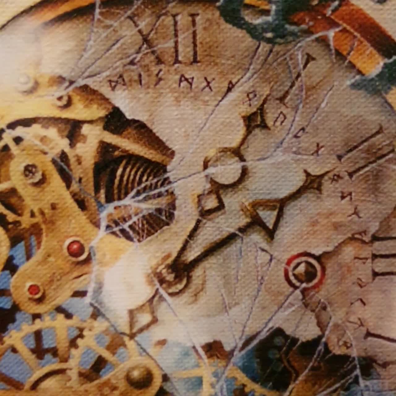 End of Time Giclée Canvas Print | Surreal Clock Oil Painting - Etsy