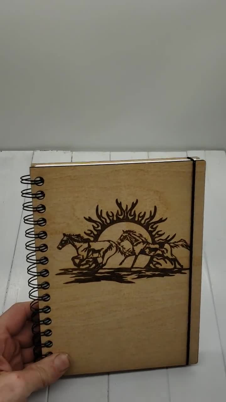 NEW Sunset Horse Mini Sketchbook Can Be Made Left Handed 