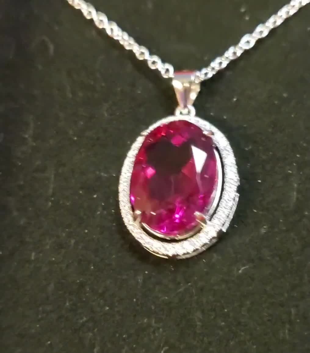Beautiful ruby necklace cost 1390/