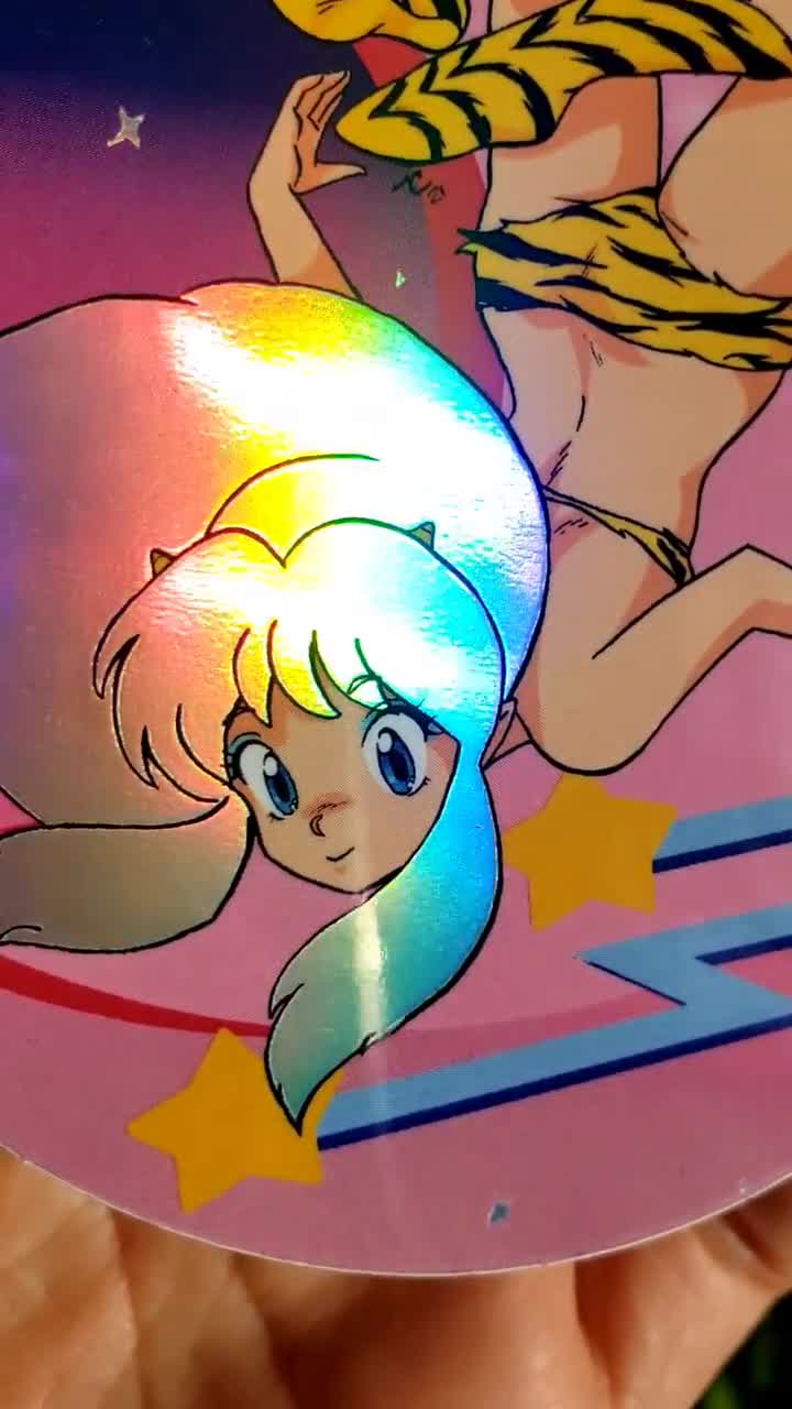 Holographic Lum Invader Urusei Yatsura 80s Anime sticker