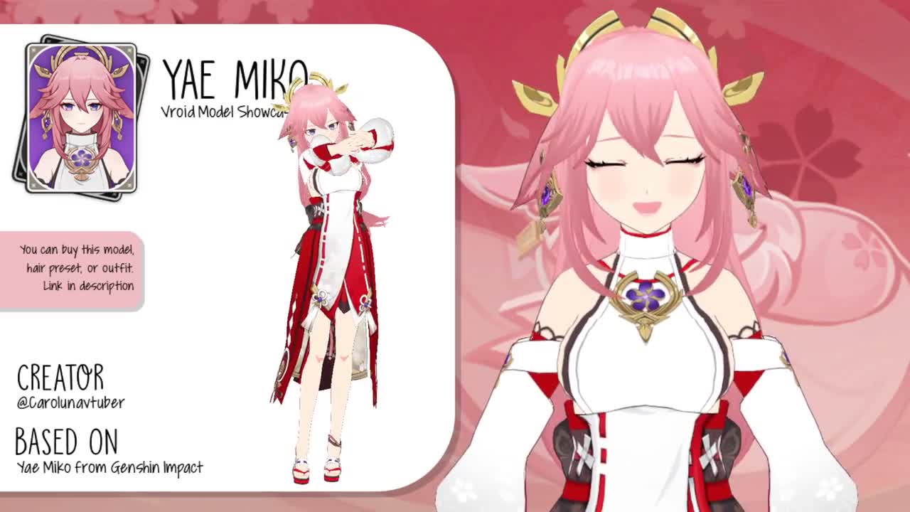 FanMade Yae Miko .VROID /Genshin Impact