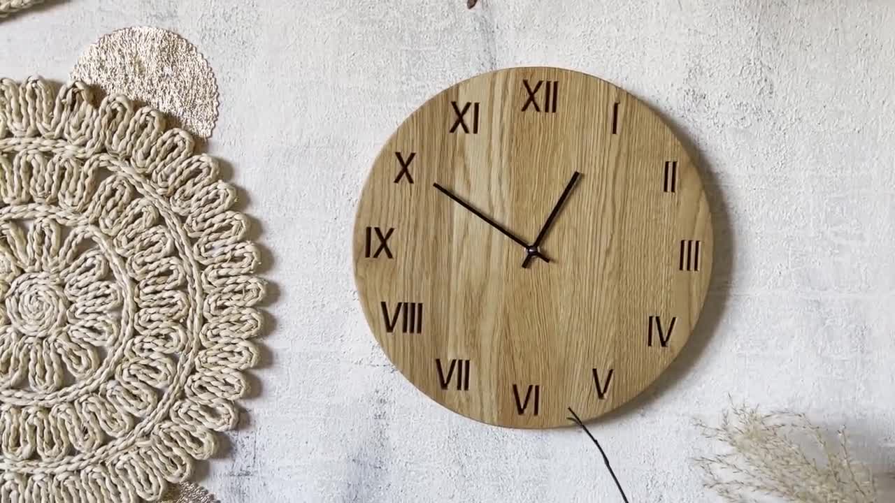 OROLOGIO DA PARETE LEGNO C/MECCANISMO SILENZIOSO