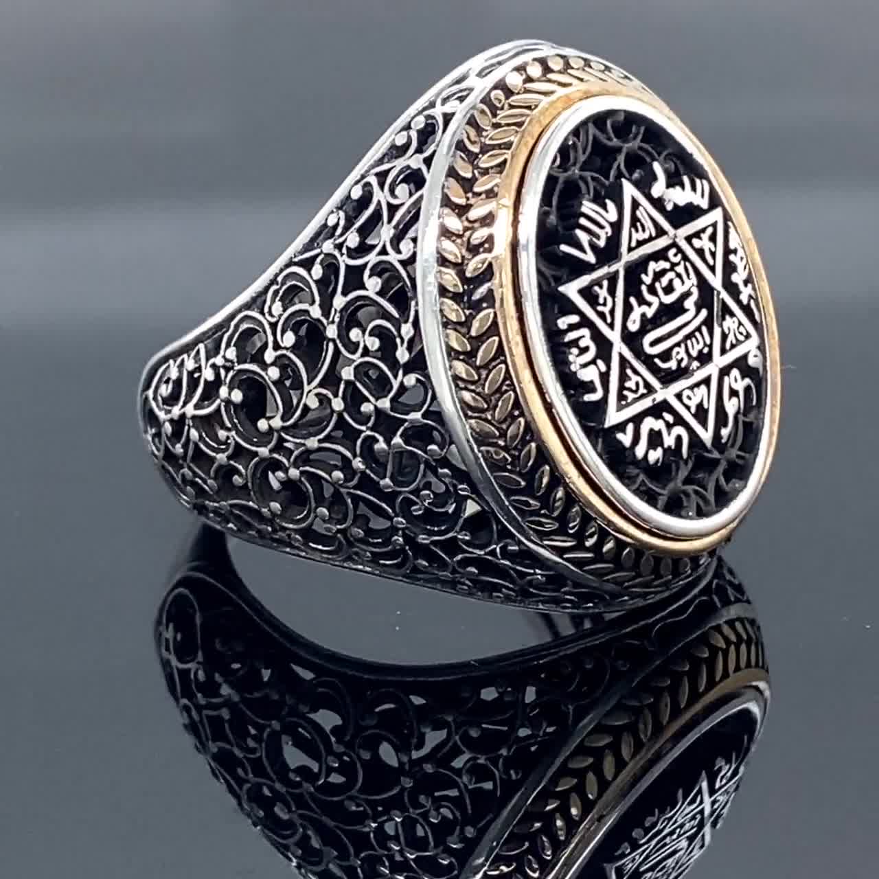 Star of David Ring, King Solomon Ring, Jewish Star, Sterling Silver Me –  INDIGO jewelry