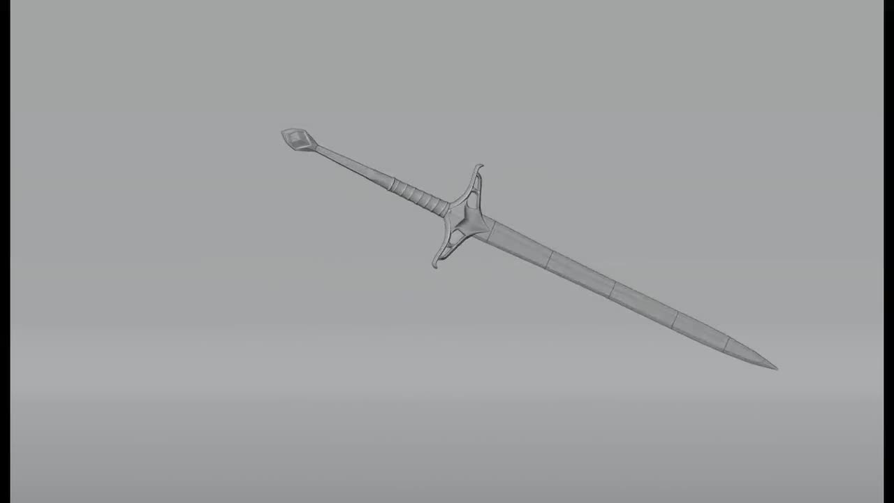 ロングソード - ガラドリエル - 力の指輪 - 3Dプリント可能なファイル