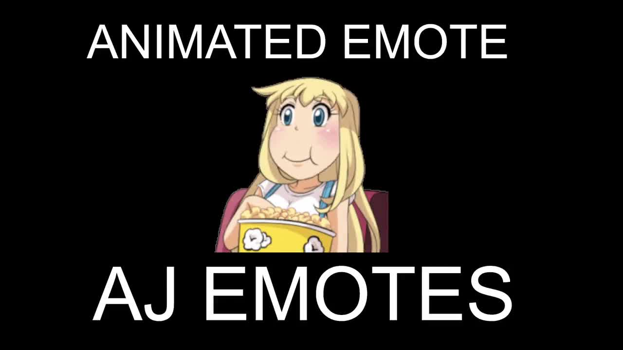 ANIMATED Anime girl Popcorn Emote Twitch or Discord, Kawaii Emotes, anime  Twitch Emotes, Twitch anime Emotes