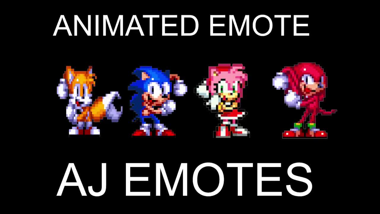 ANIMATED 4x Sonic the Hedgehog Dancing Emotes Bundle Twitch or 