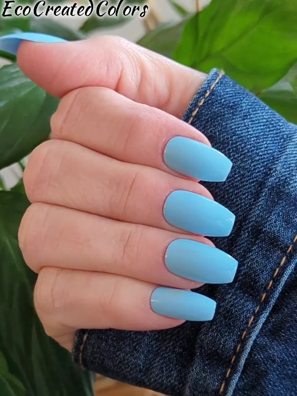 Sky Blue Nail Polish Nail Lacquer 10 Free Polish : Sky High - Etsy | Sky  blue nail polish, Sky blue nails, Blue nail polish