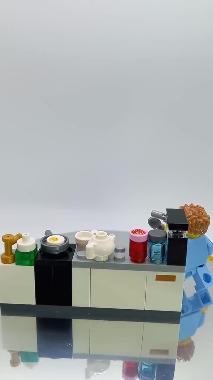 Mobili Mobili da cucina Lavello Forno Alimenti Design personalizzato Mini  Set Modelli Costruiti con mattoncini LEGO® Accessori per minifigure design  Brickis -  Italia