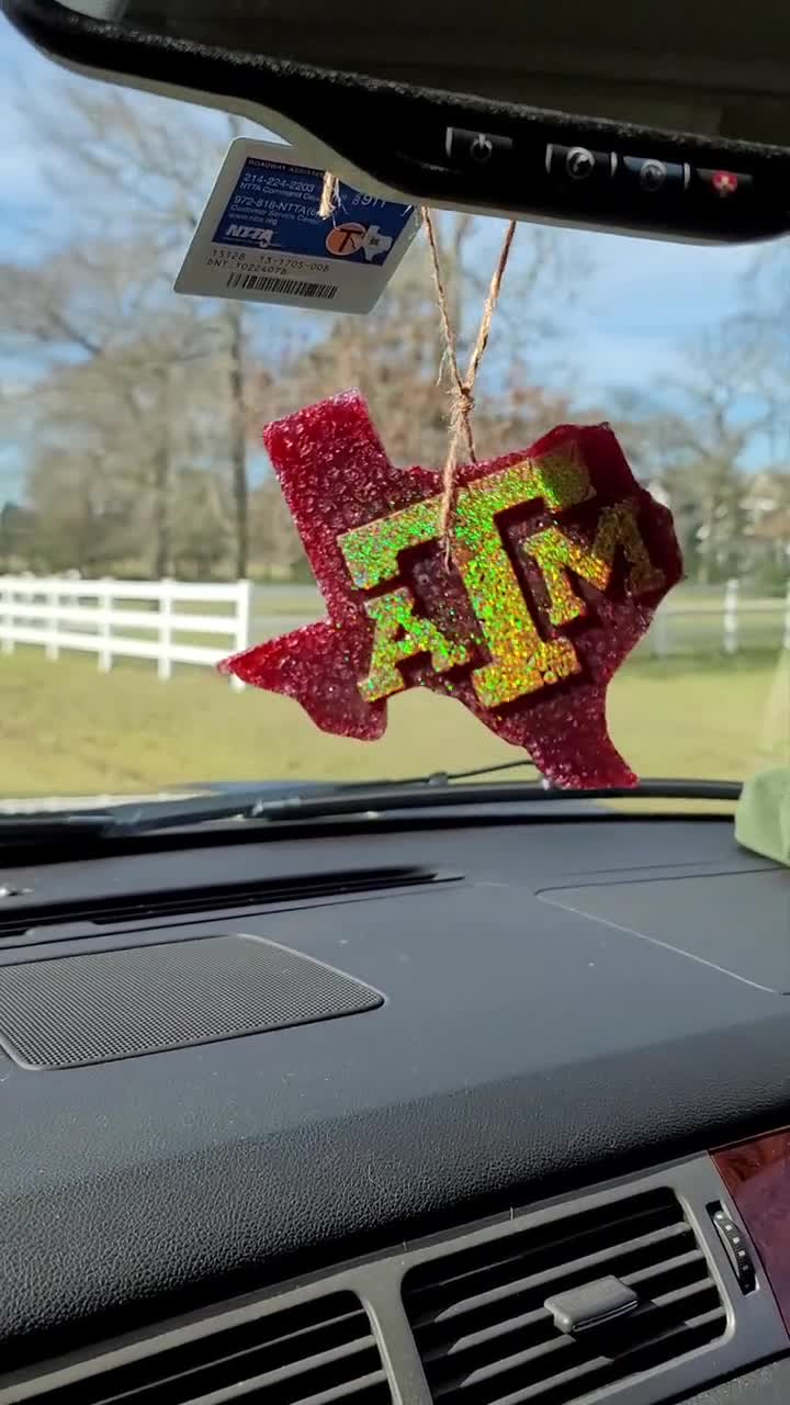 Texas A&M Gig 'em Thumb Car Freshie - Car Air Freshener – Bath Julez