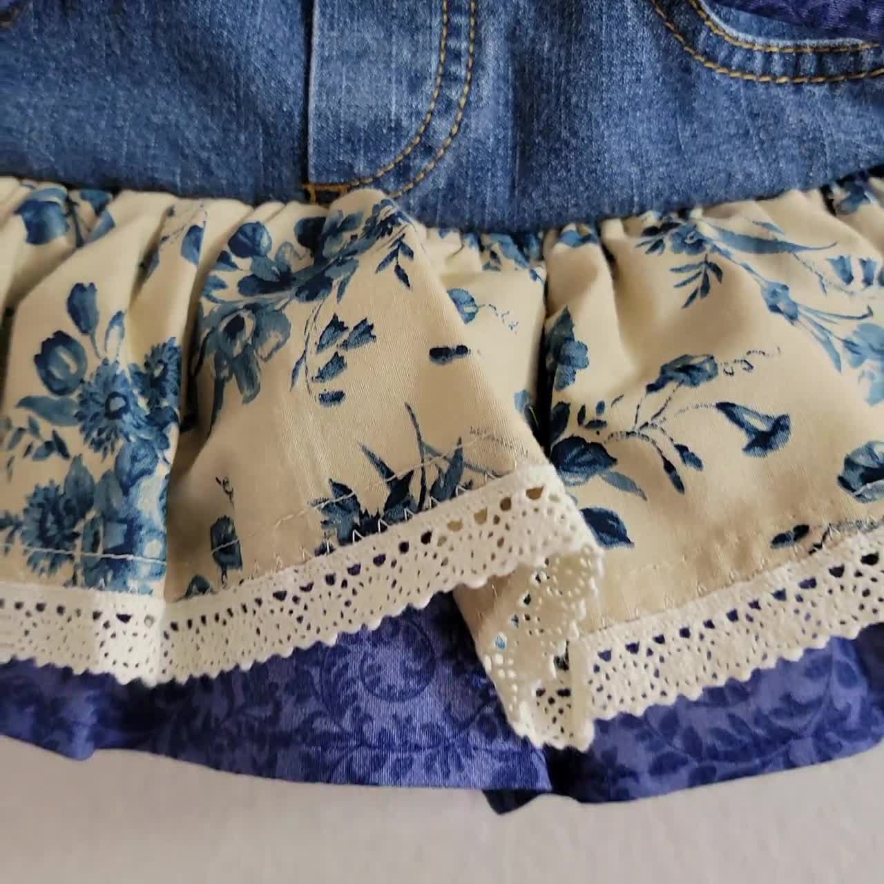 Toddler Girls Denim Skirt - Medium Wash