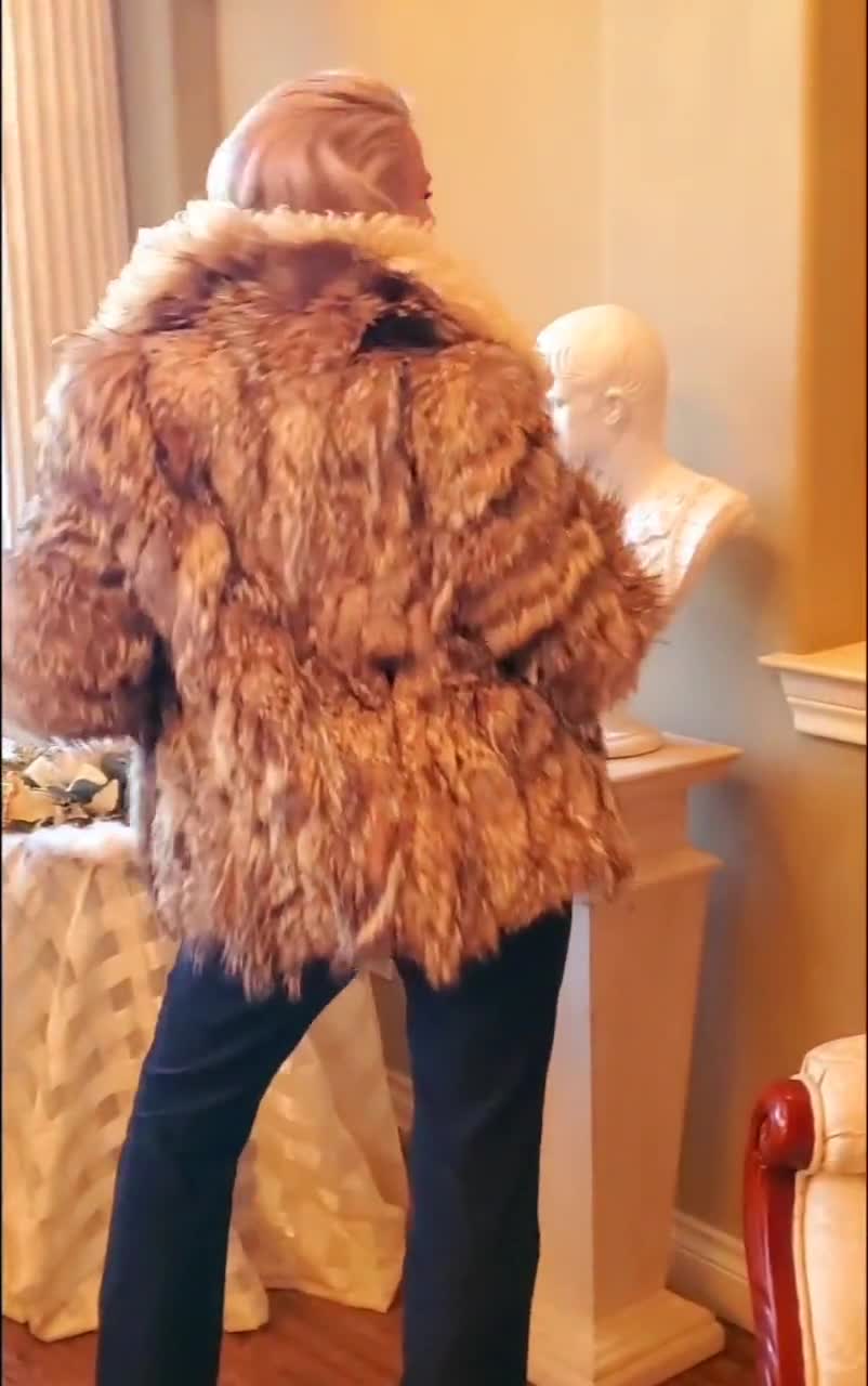 Coyote & Mongolian Lamb Fur Coat Sz S/M - Etsy Coyote & Mongolian Lamb Fur Coat Sz S/M - Etsy