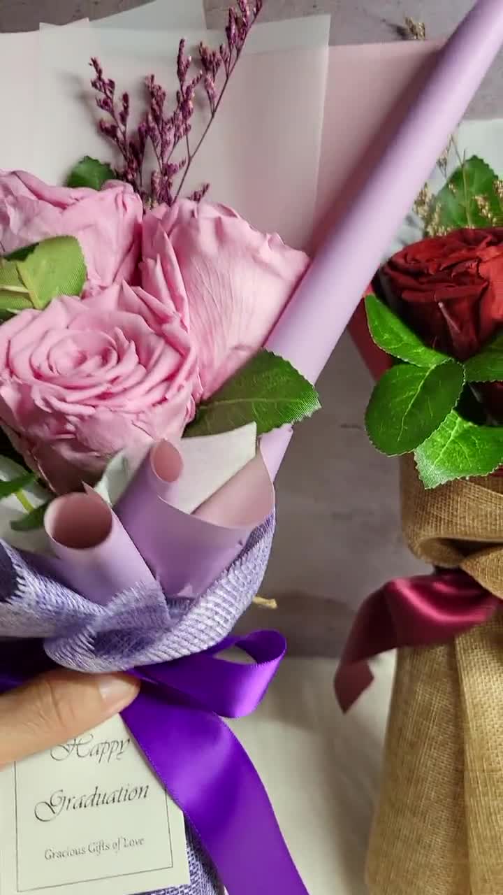  Regalos para el día de San Valentín para ella, regalos de rosa  feliz cumpleaños, regalos para mujeres, rosa del día de la madre, regalos  para mamá, rosa preservada artificial hecha a