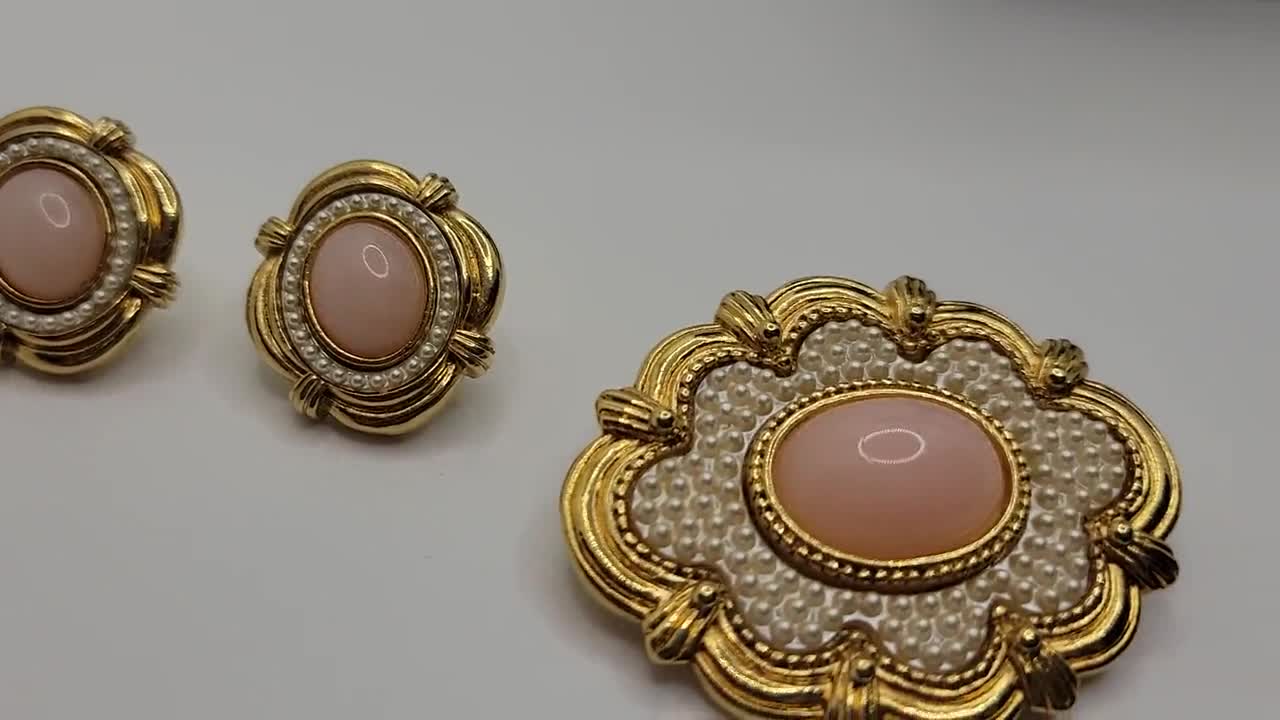 上品コーデはコレで安心！ Set Jewelry Spring Victorian Avon - Brooch 1980s Vintage アクセサリー