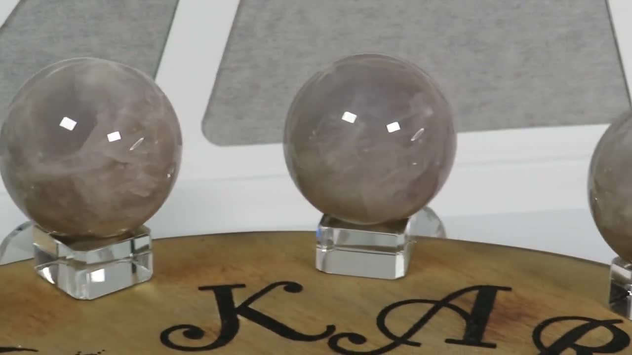 ブルー ローズ クォーツ スフィア、ジェムストーン スフィア